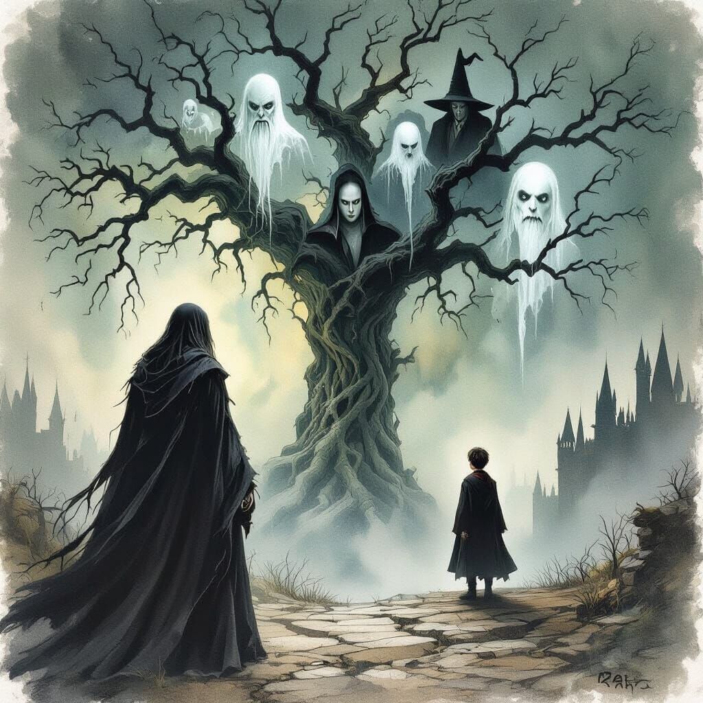 Herpo the Foul's Twisted Family Tree in Impressionist Horror...