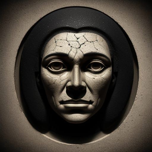 Surreal Objects with Faces in Dramatic Studio Light