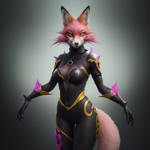 Fox Ninja in Detailed Matte Painting