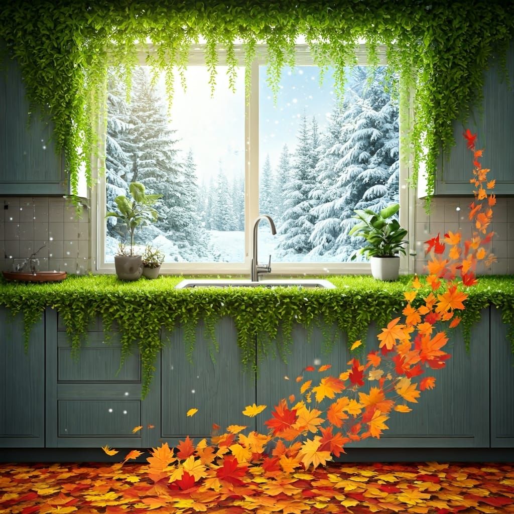 Surreal Four Seasons Kitchen Garden