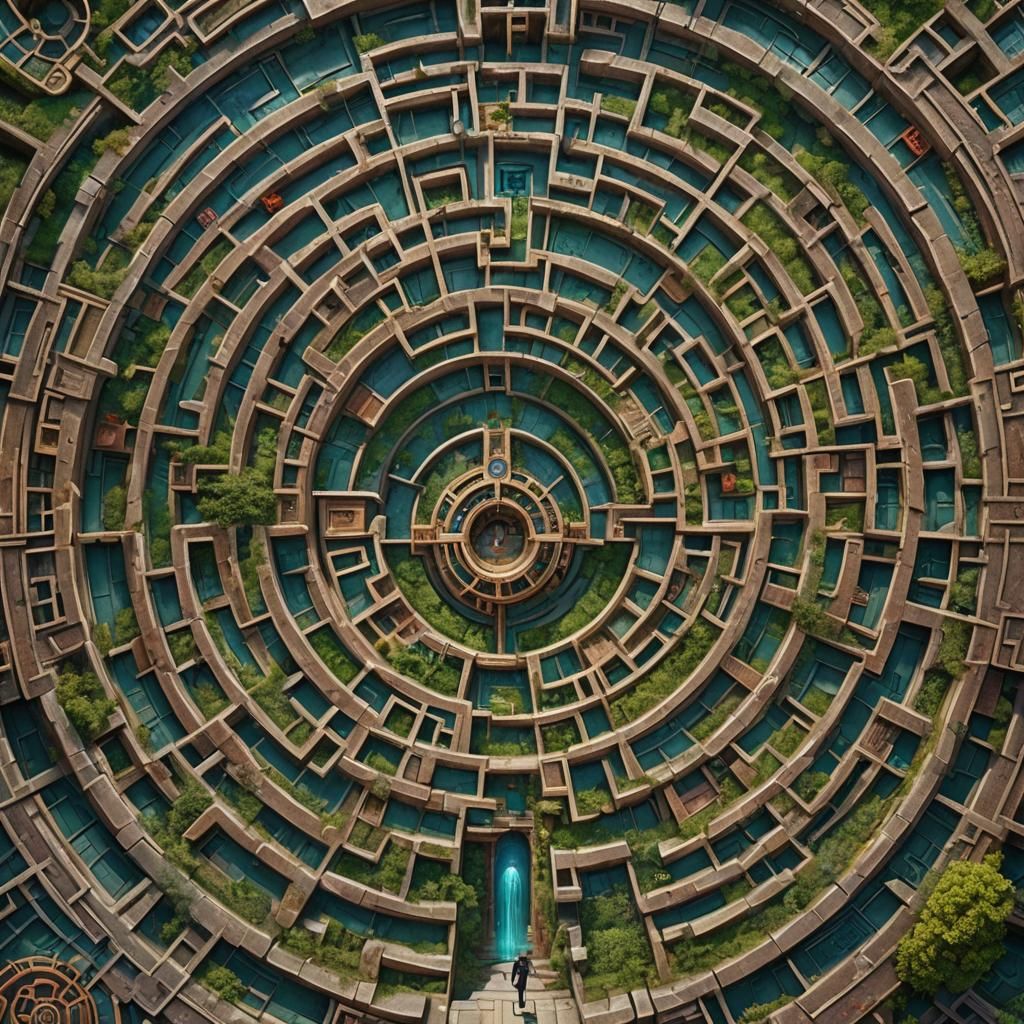 Surreal Labyrinth of Memories in Nostalgic Photorealism