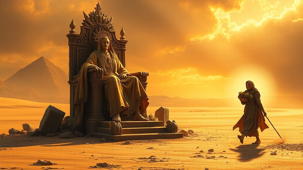 Golden Figure's Pride and Humble Generosity