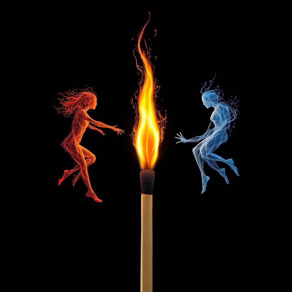 Burning Matchstick Transforms into Dancing Figures