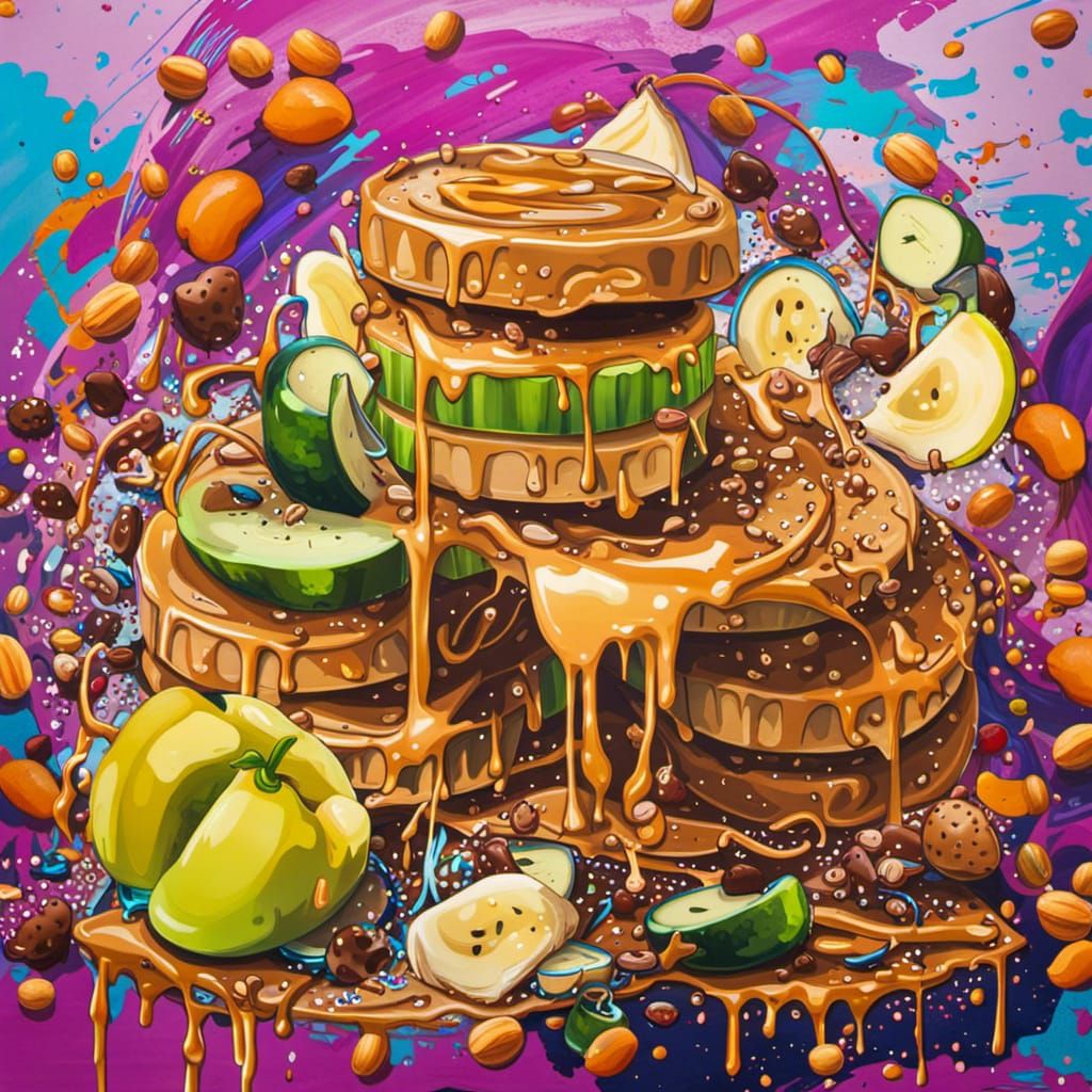 Graffiti Art: Peanut Butter, Banana, and Pickles