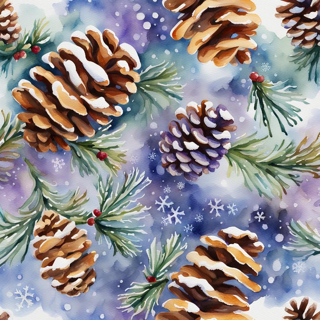 Whispers of Winter in Warm Watercolors