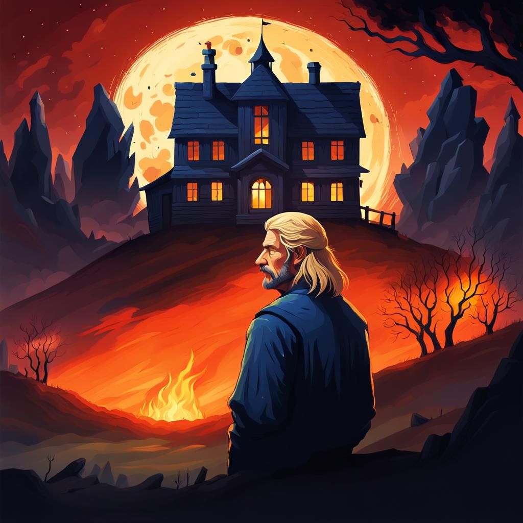 Medieval Mayor at Midnight: A Digital Painting