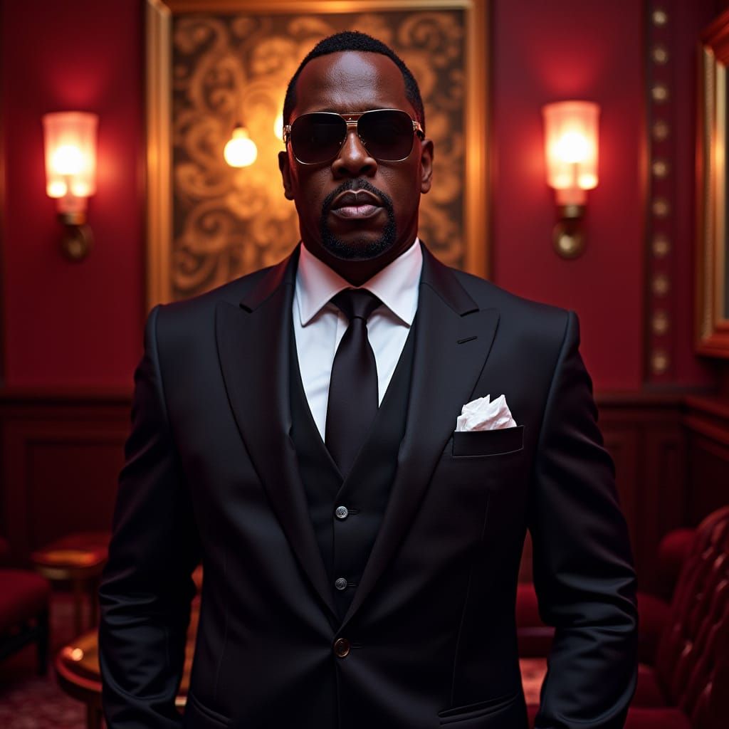 Diddy in Luxurious Nightclub, Contemporary Art Inspired