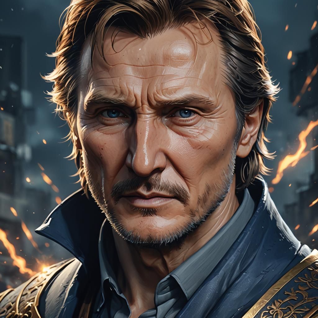 Movie Poster: Liam Neeson | Taken By artist "anime", 3d anim...