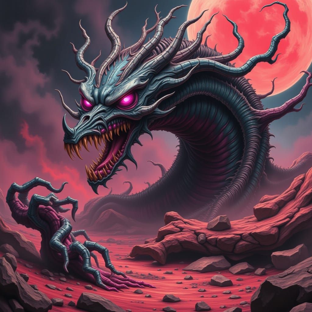 Stylized Character Portrait with Detailed Textures