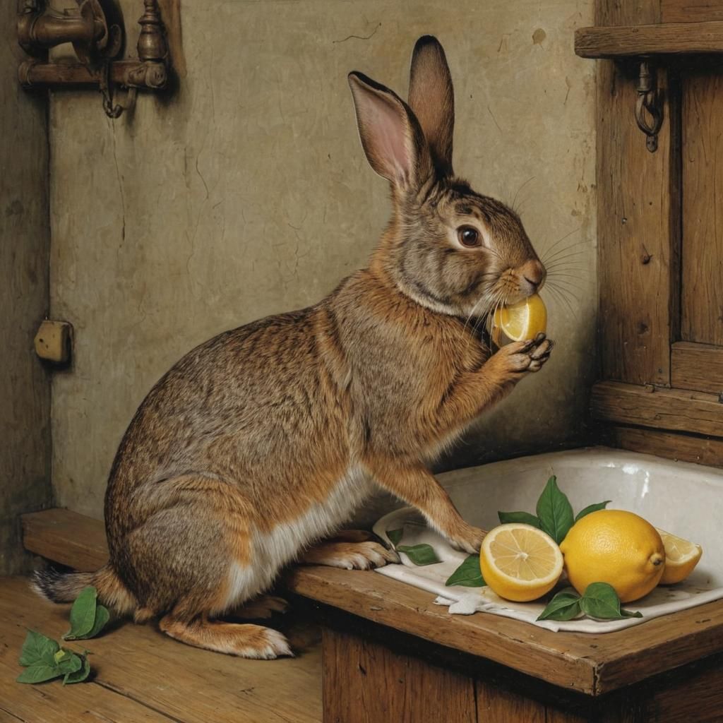 Rabbit's Lemon Folly: Expressionist-Style Humor