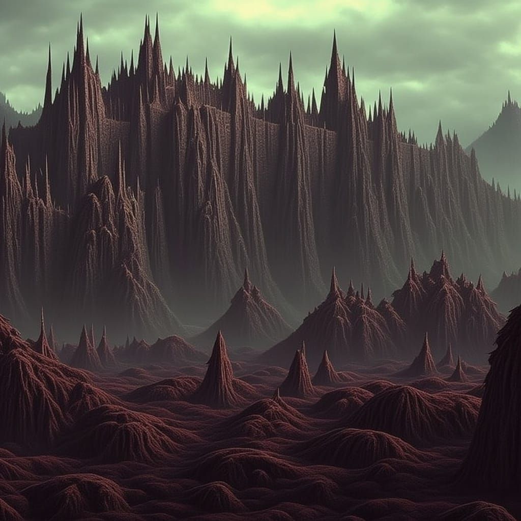 Surreal Fantasy Landscape with Vibrant Colors