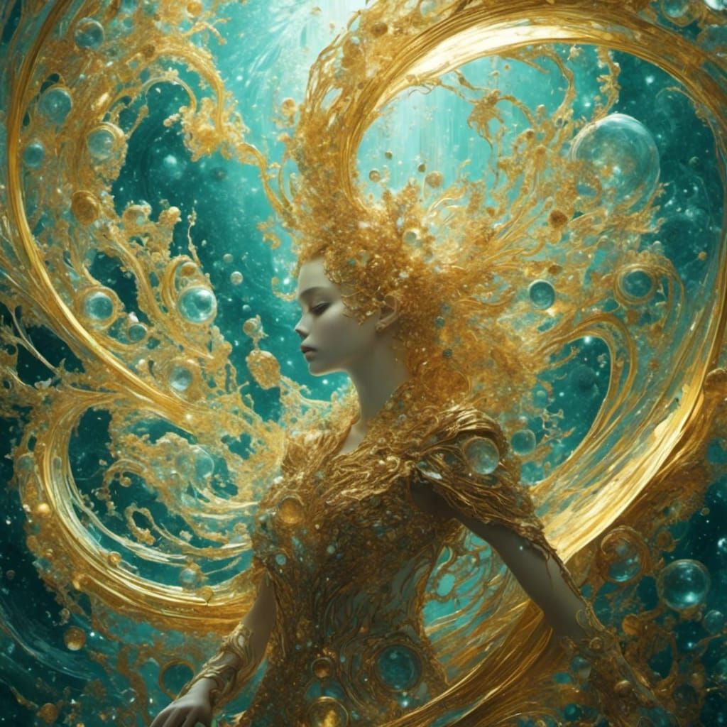 Gabriel Blowing Horn in Renaissance Style