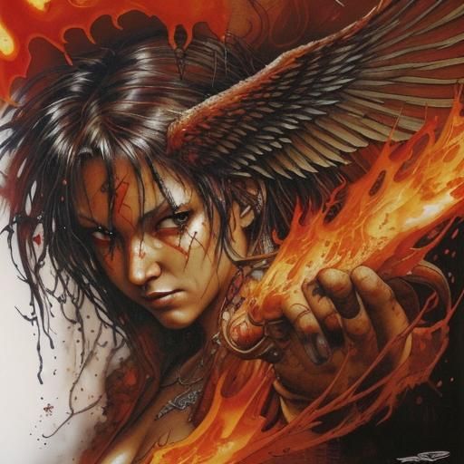 Red Baron Ablaze: A Fiery Graffiti Art Depiction