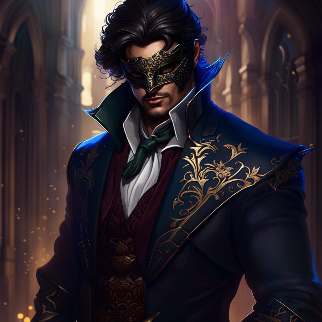 Masked Rogue: A Detailed Matte Painting