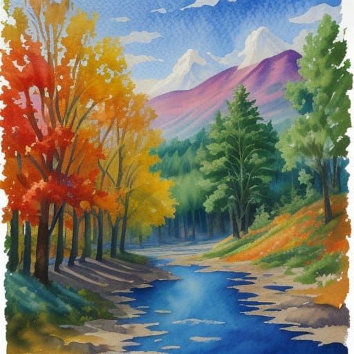 Vibrant Museum Masterpiece in Gouache Impressionism