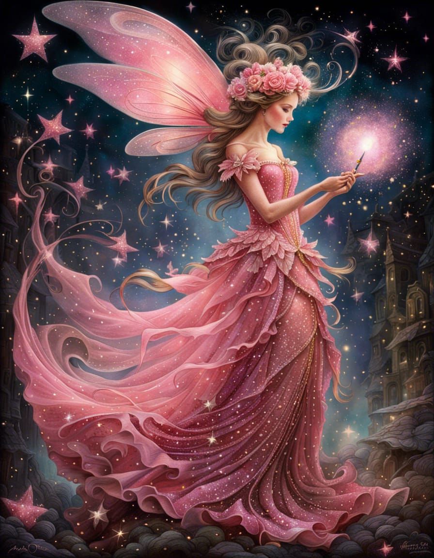 fairy in pink
