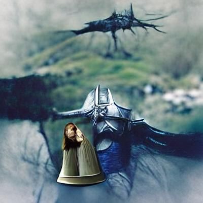 Ethereal Woman's Portrait: Echoes of Gondor