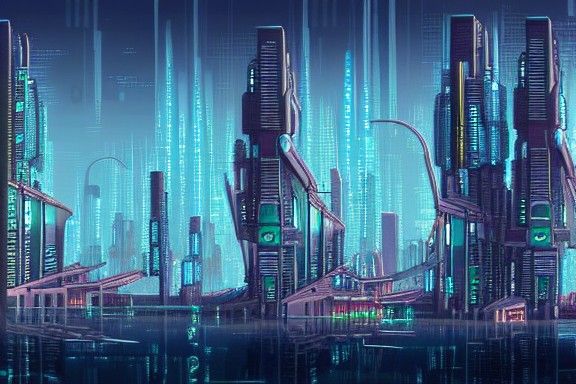cyberpunk city