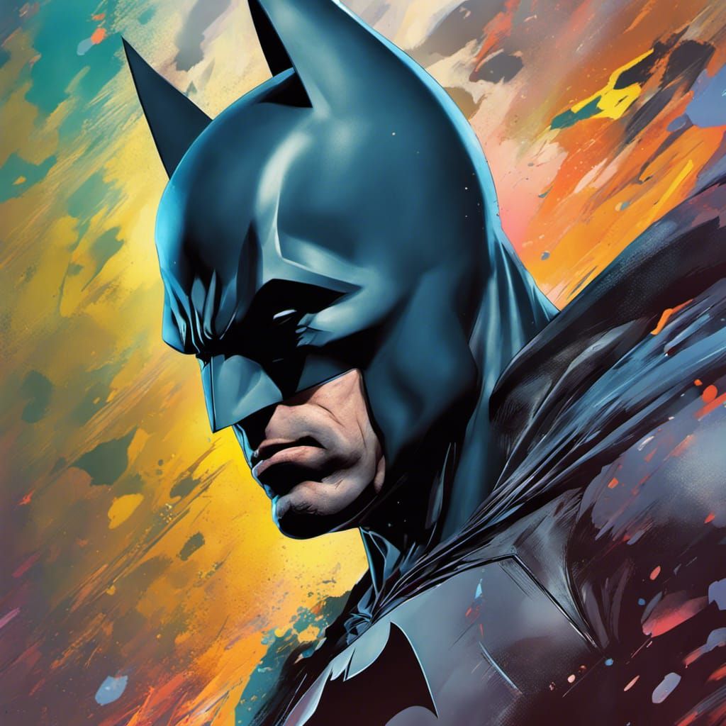 Hyperrealistic Batman Concept Art with Dramatic Lighting