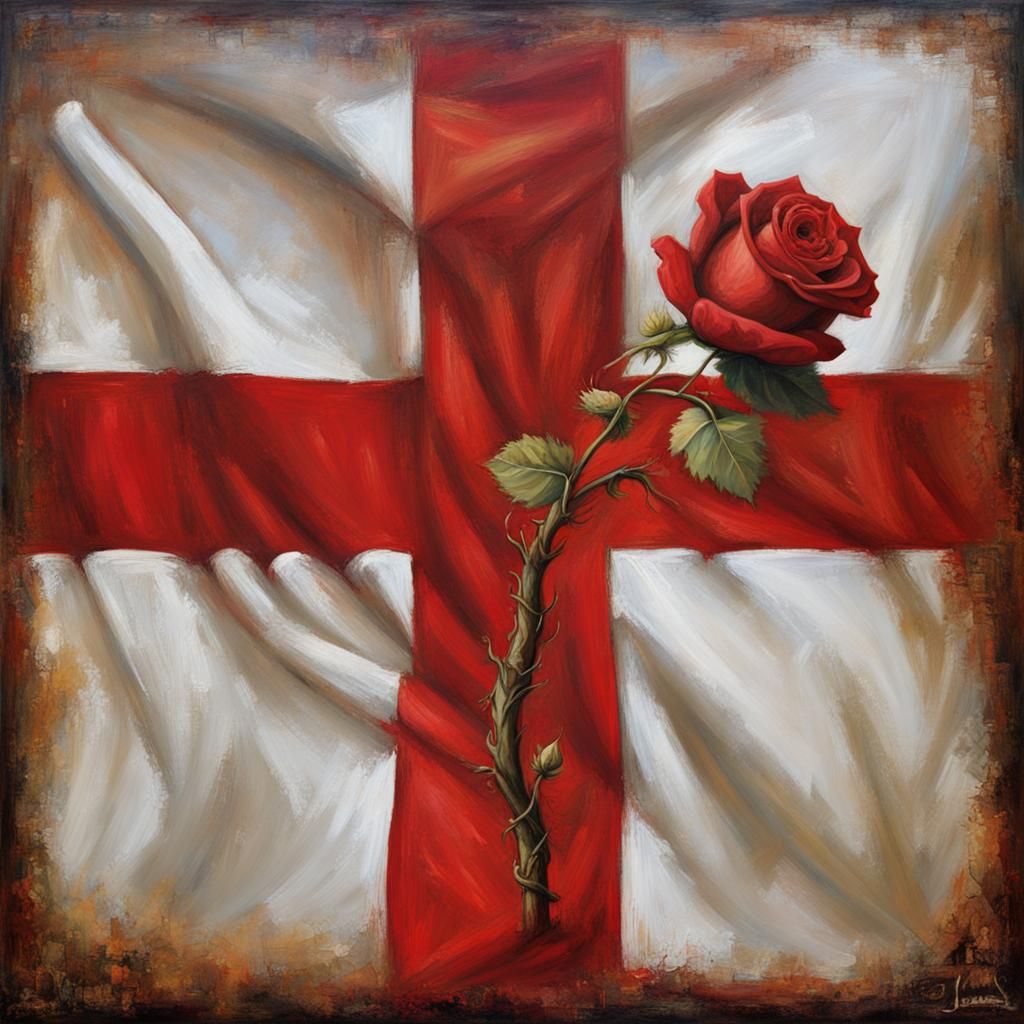 Medieval England and Scotland Flag Remix