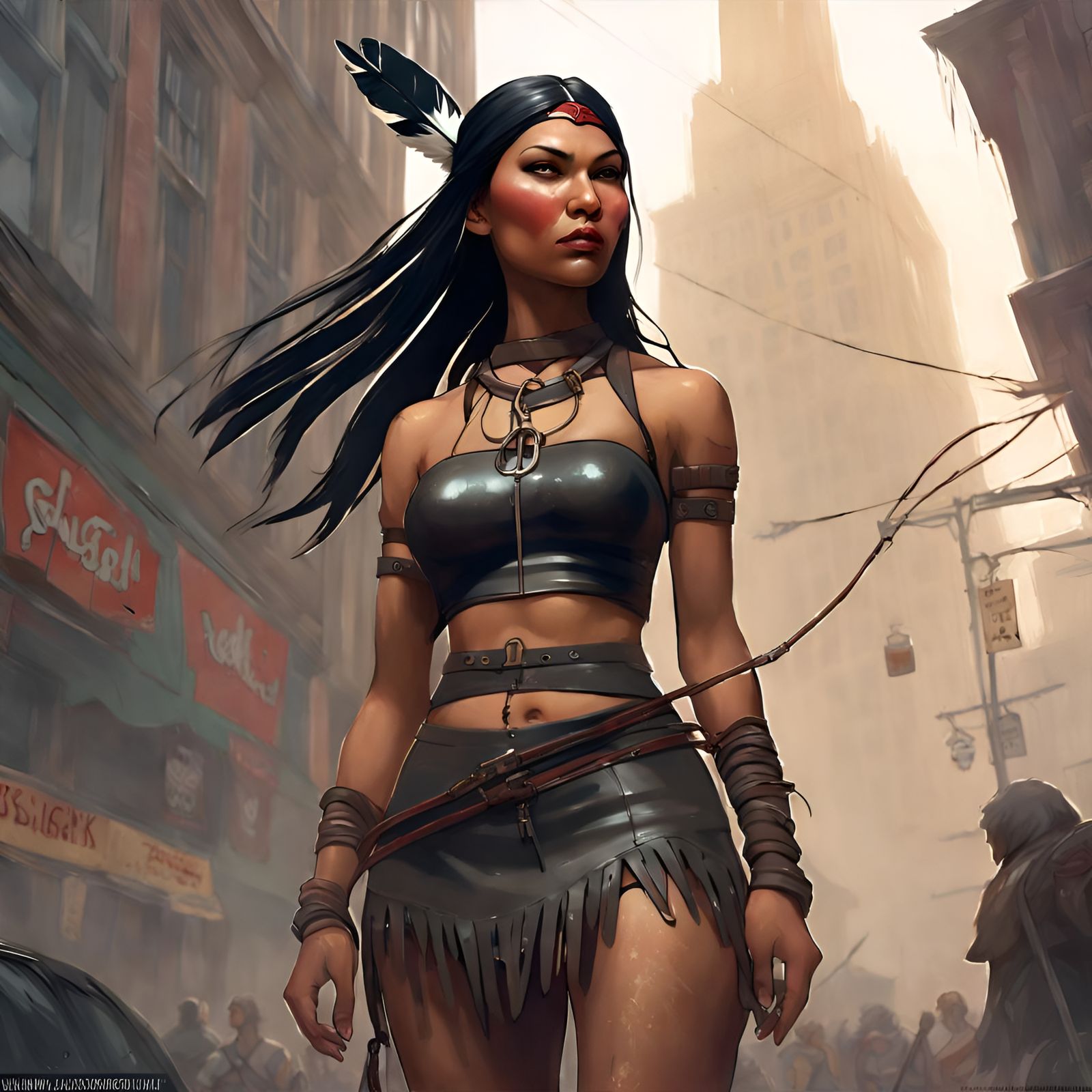 Pocahontas in Latex: A Hyperdetailed Digital Painting