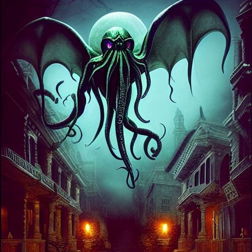 Halloween Cthulhu: Epic Digital Matte Painting