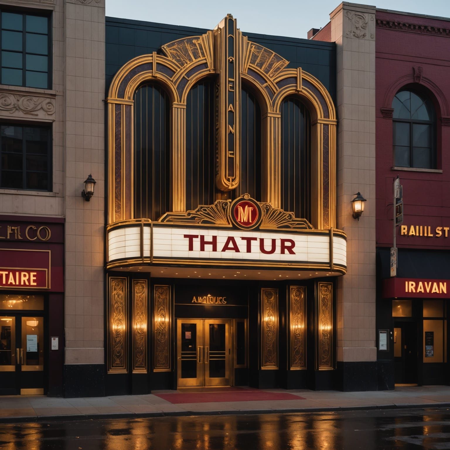 Art Deco Theater Graphic Design