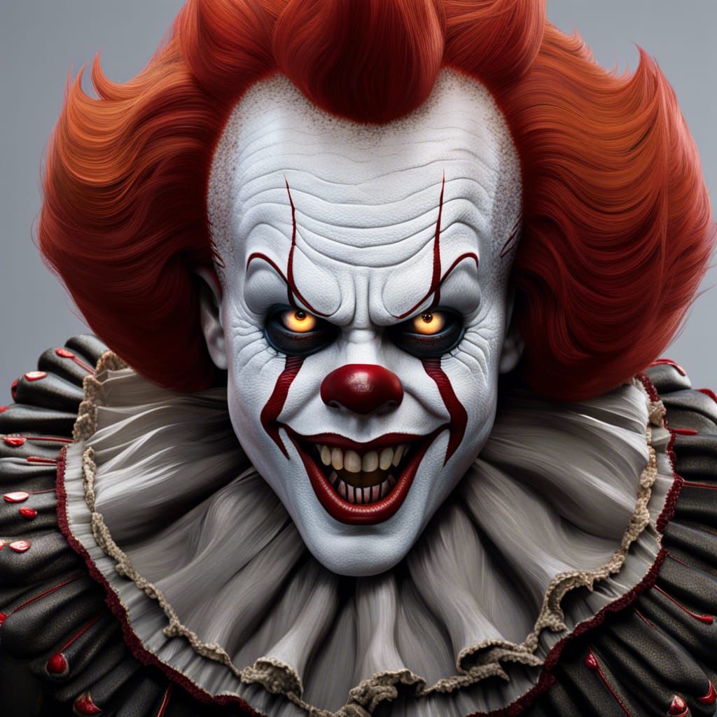 Pennywise and Venom: a Hyperrealistic Digital Painting