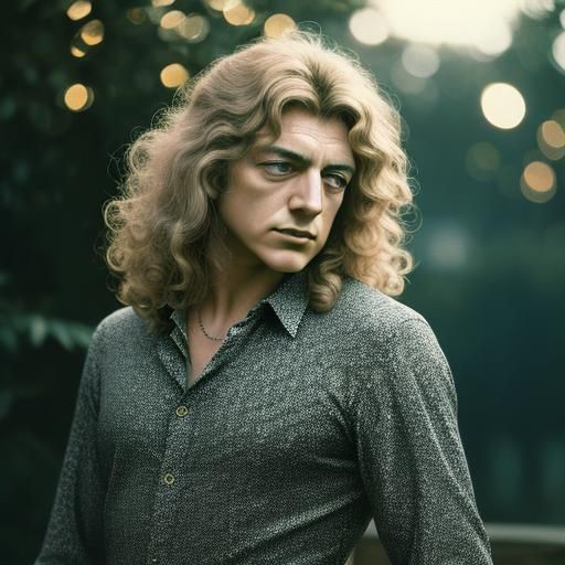 Robert Plant, Young Led Zeppelin Singer, 1970s Photography