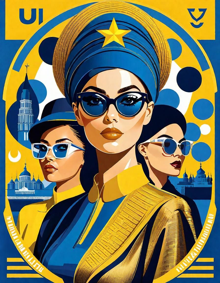 🇺🇦 Ukrainian response to Soviet propaganda style illusion of 1 leader, 1 people. (Mysterious XL v4)