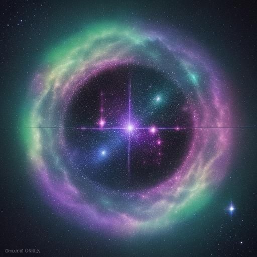 Cosmic Cucumber in Snow: Holographic Astral Illustration