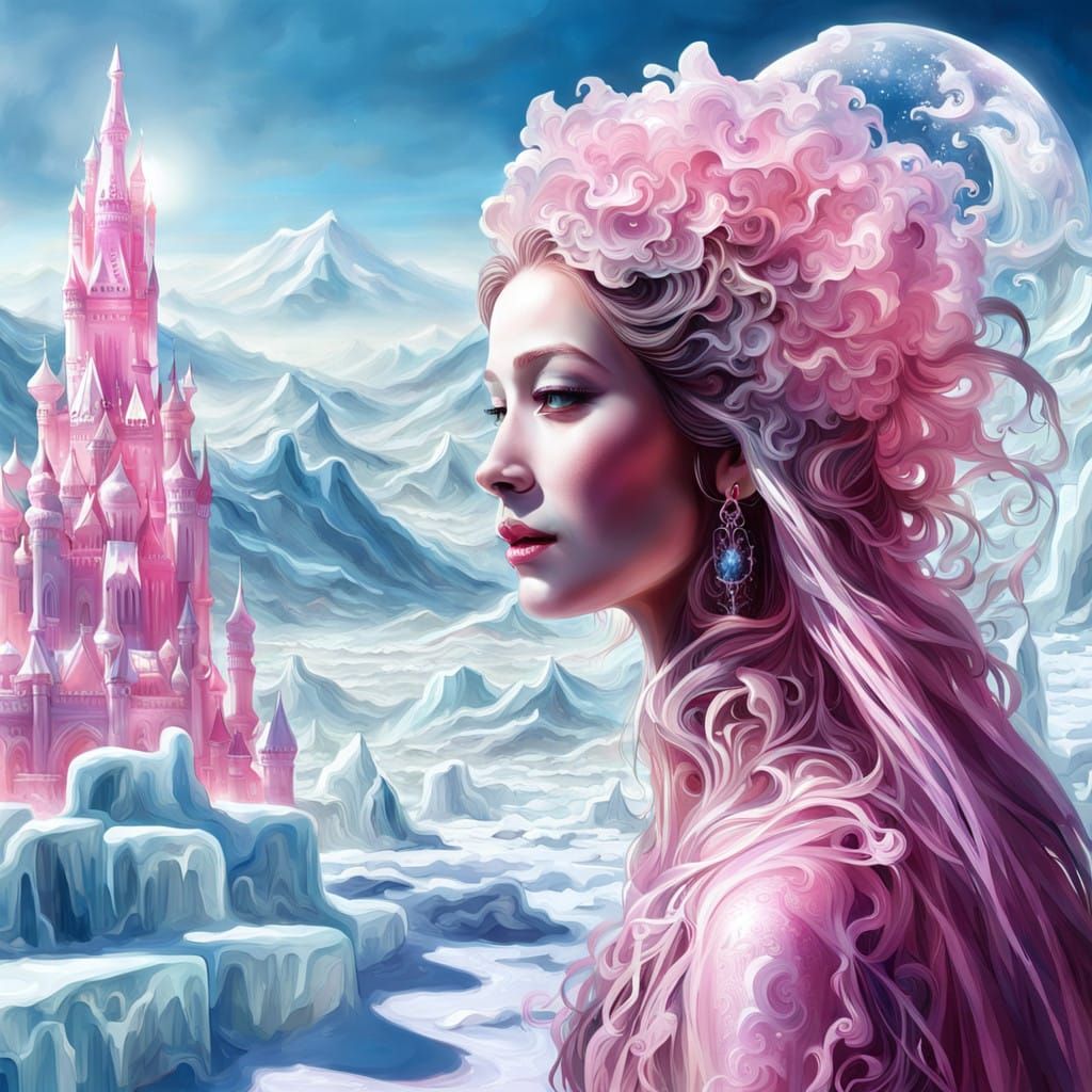 Enchanting Ice Queen of a Fantastical Realm