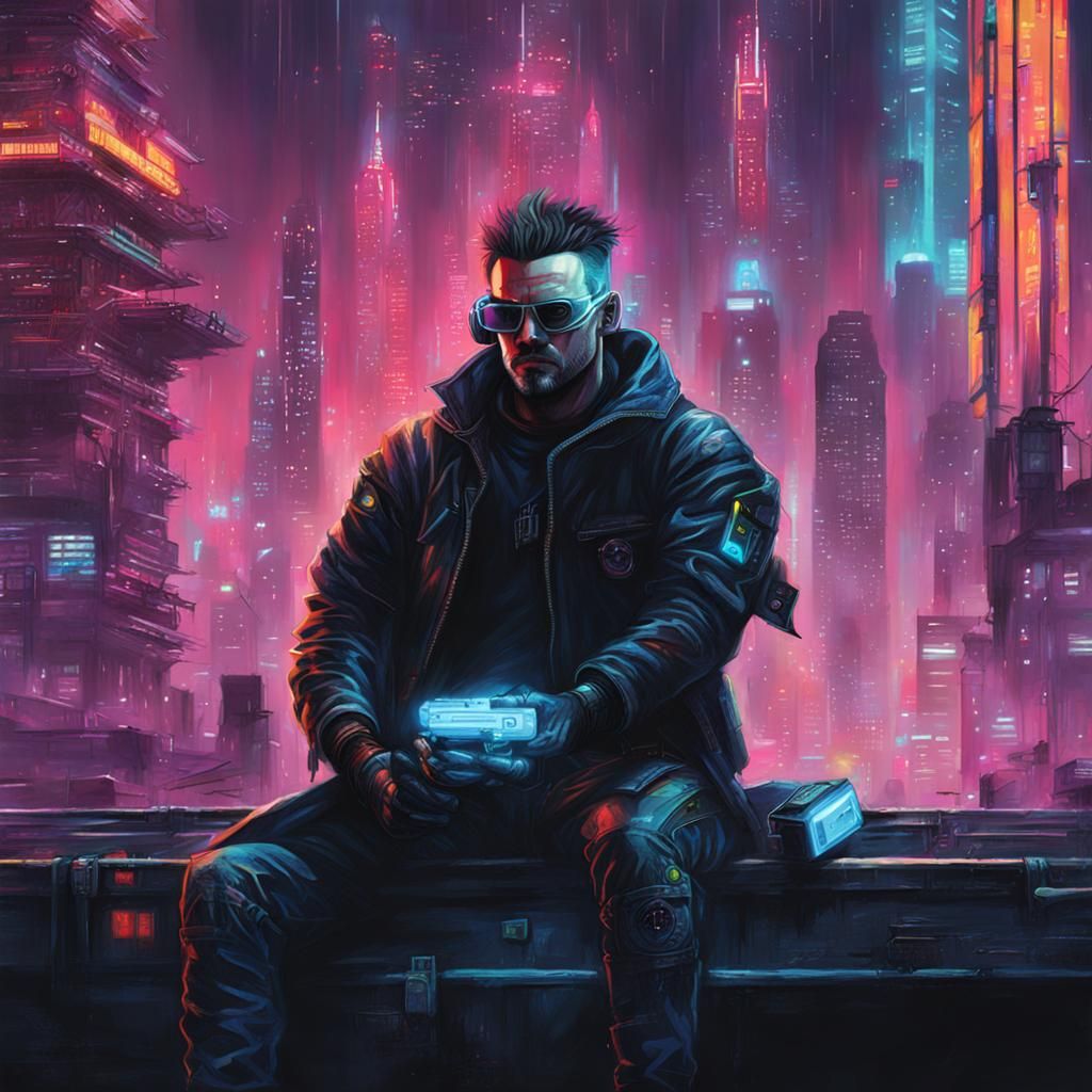 Cyberpunk Book Cover Art
