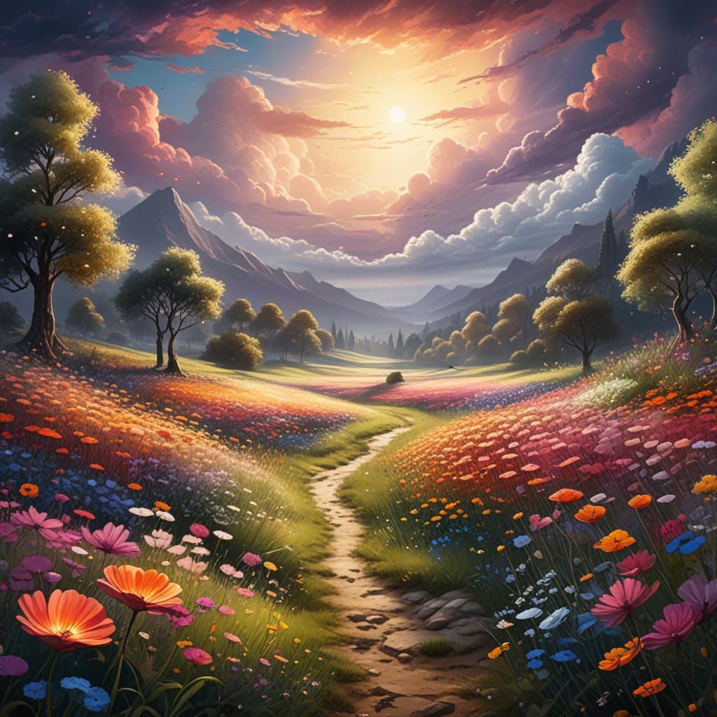 Cosmic Family in Vibrant Bloom