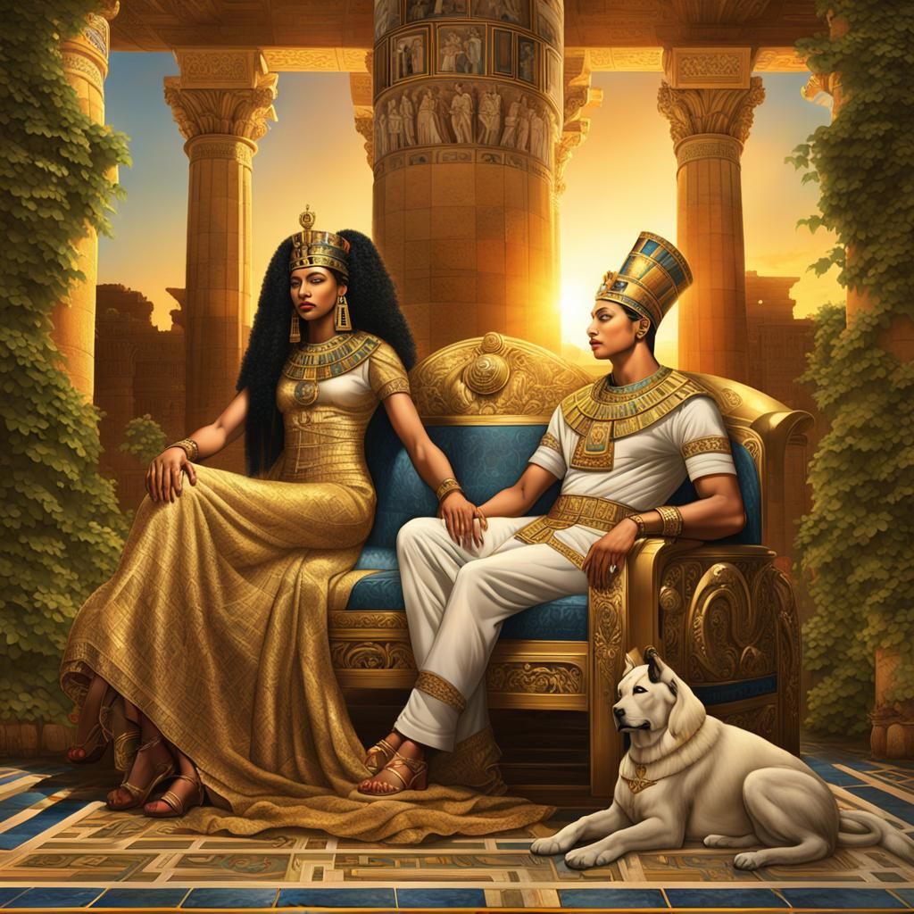 Queen Cleopatra and Antonio