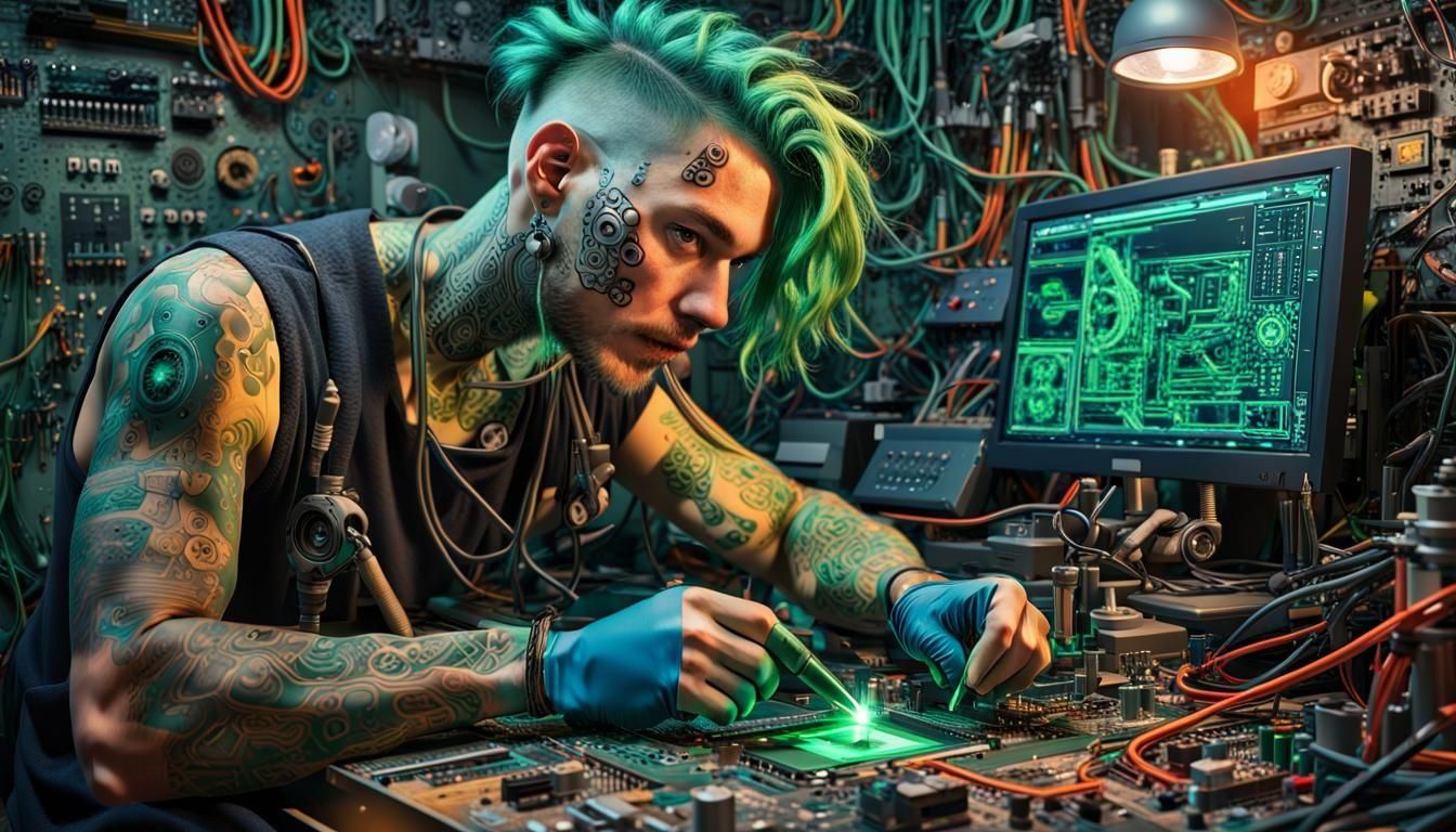 High-Tech Mechanic at Cybernetics Workshop