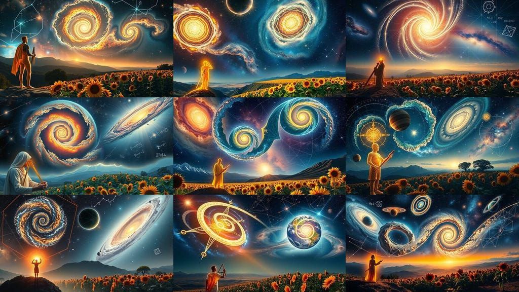 Cosmic Blueprint Unfolds with Sacred Geometry