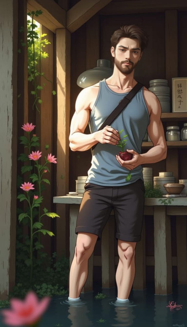 Whimsical Ghibli-Inspired Landscape