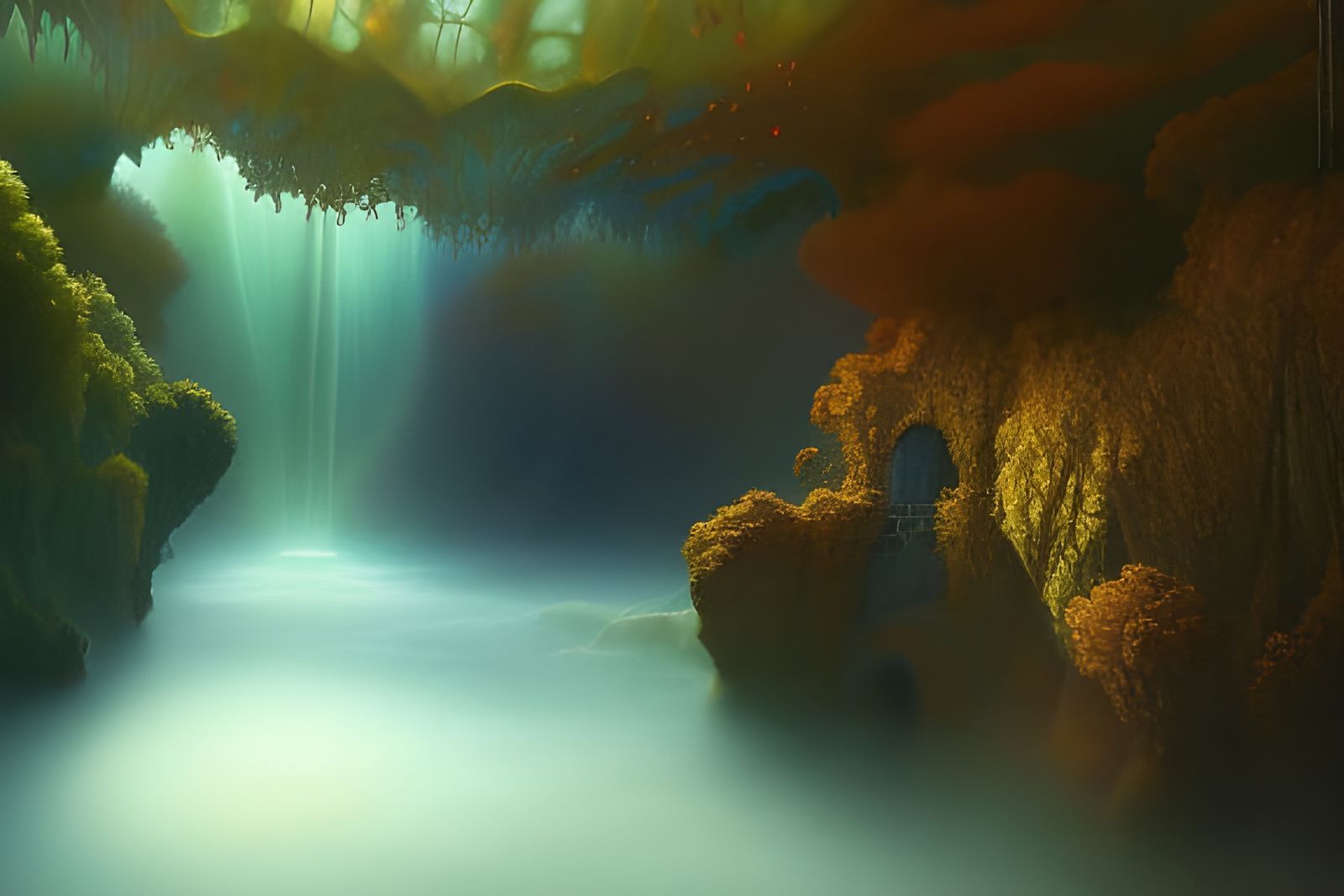 Ethereal Elven City Beneath the Sea
