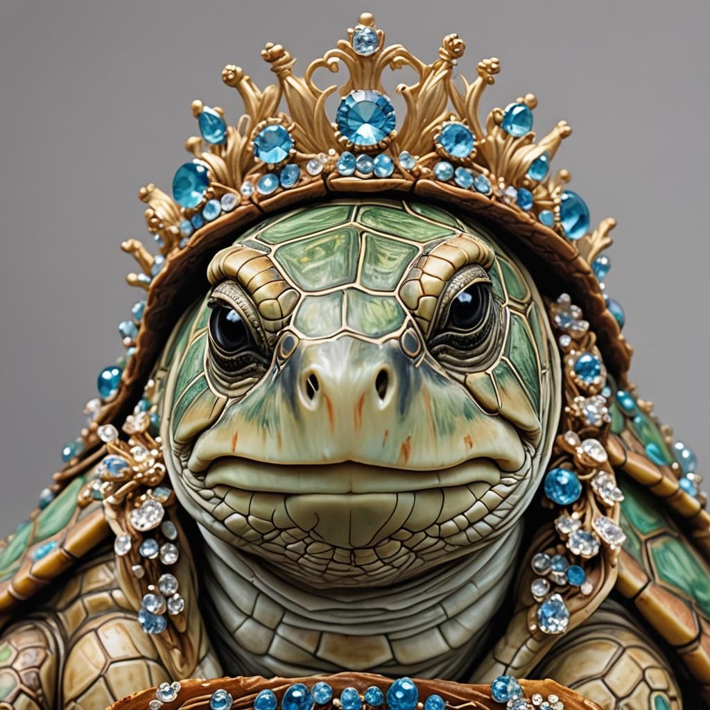 Turtle Queen with Cake Tiara