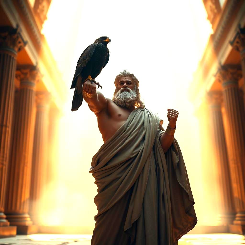 Zeus and Eagle in Glory, Ultra HD 4K