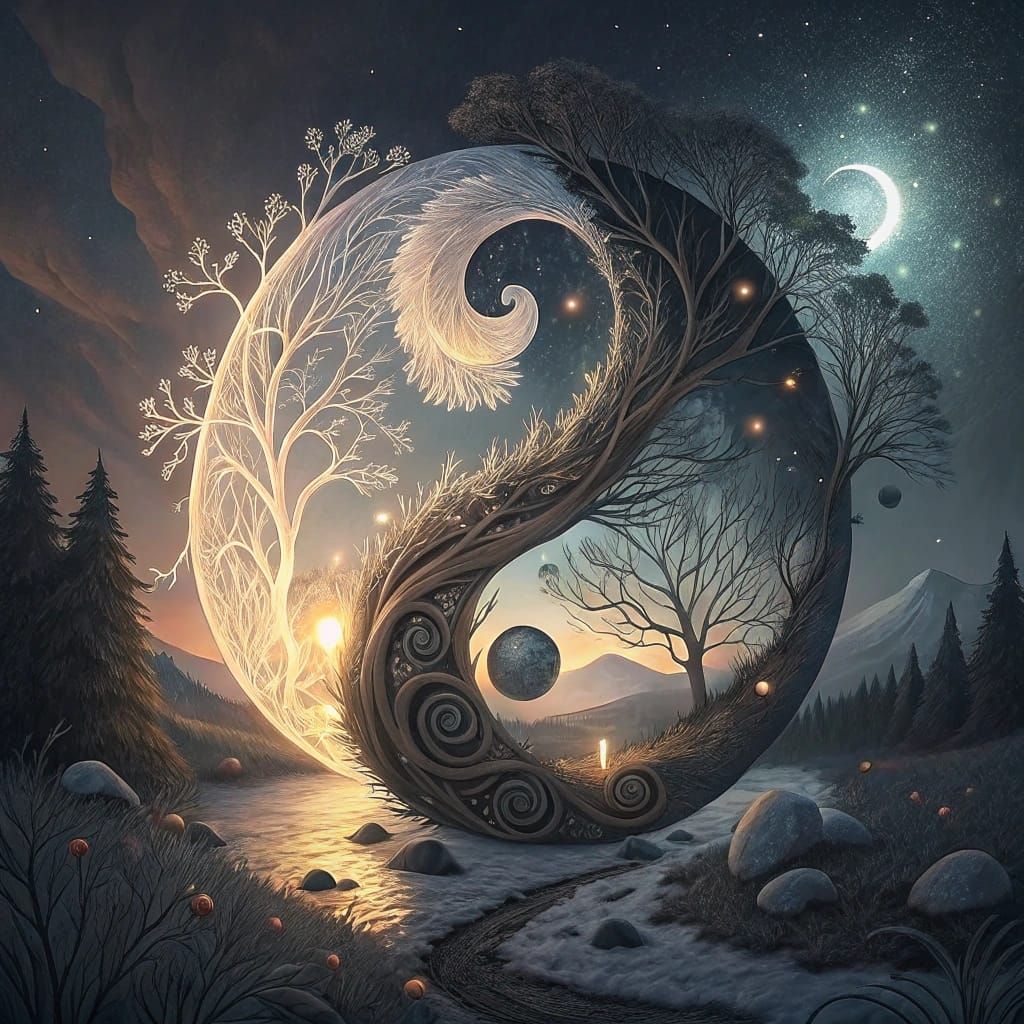 Ethereal Harmony of Light and Shadow