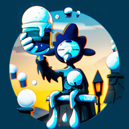 Cartoon Character in Pop Surrealism Style