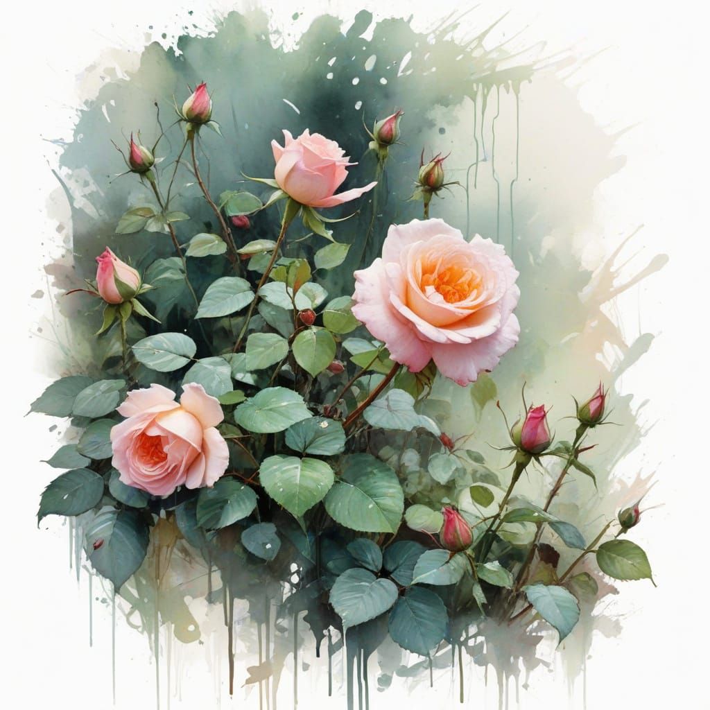 Ethereal Watercolour Chaos Amidst the Storm