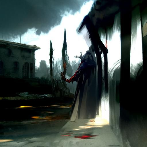 Sinister Shock: A Greg Rutkowski-Inspired Illustration