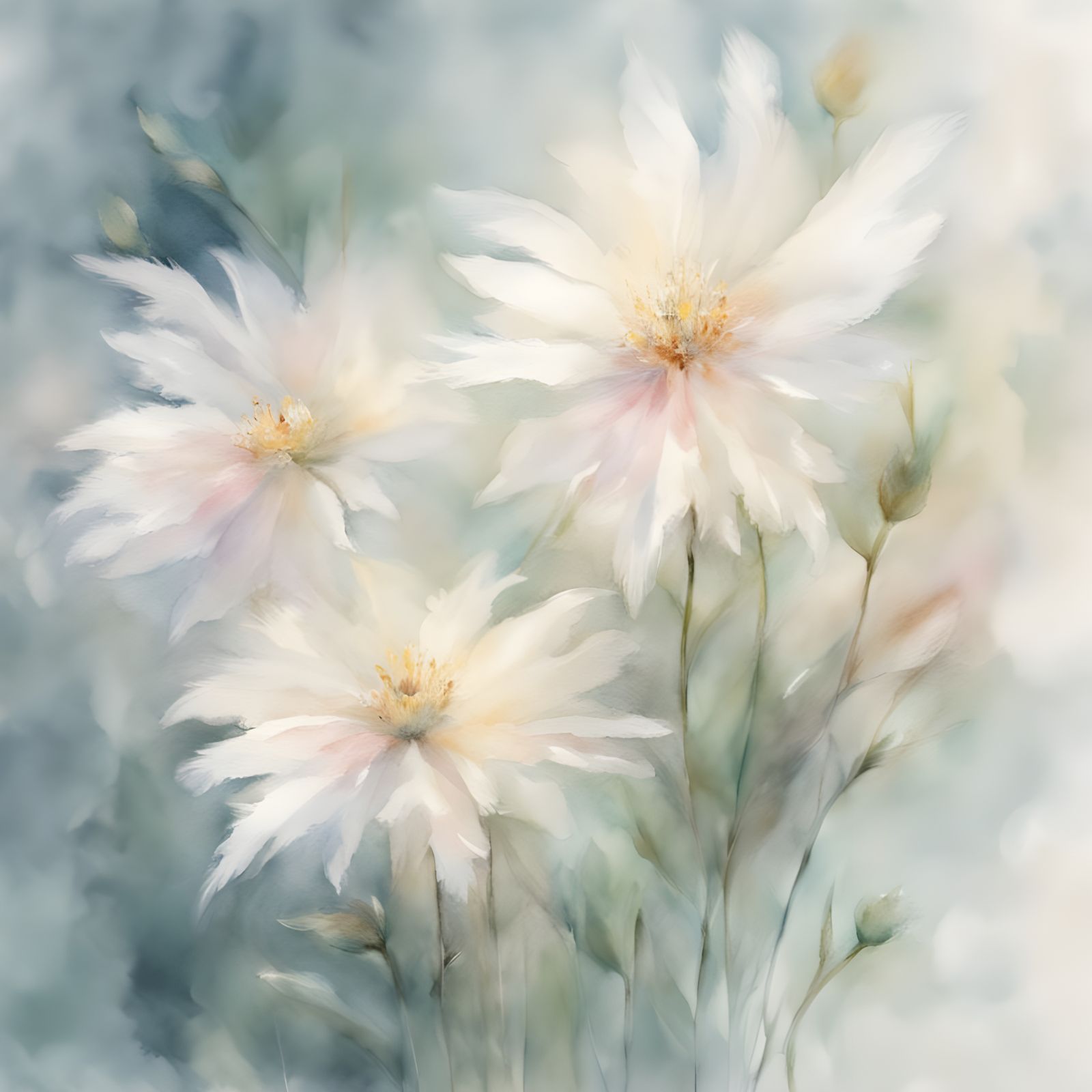 Soft Focus Watercolor Light Source in Serene Environment
