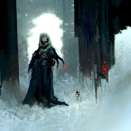 Sinister Portrait in Dark Fantasy Style