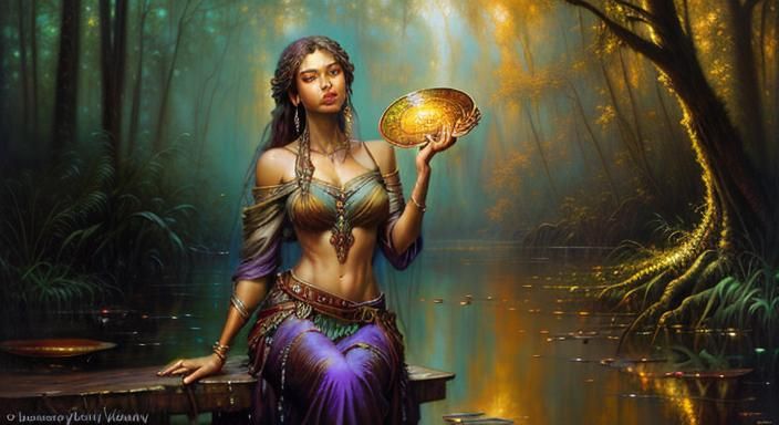 Bayou Masterpiece: An Epic Oil Painting