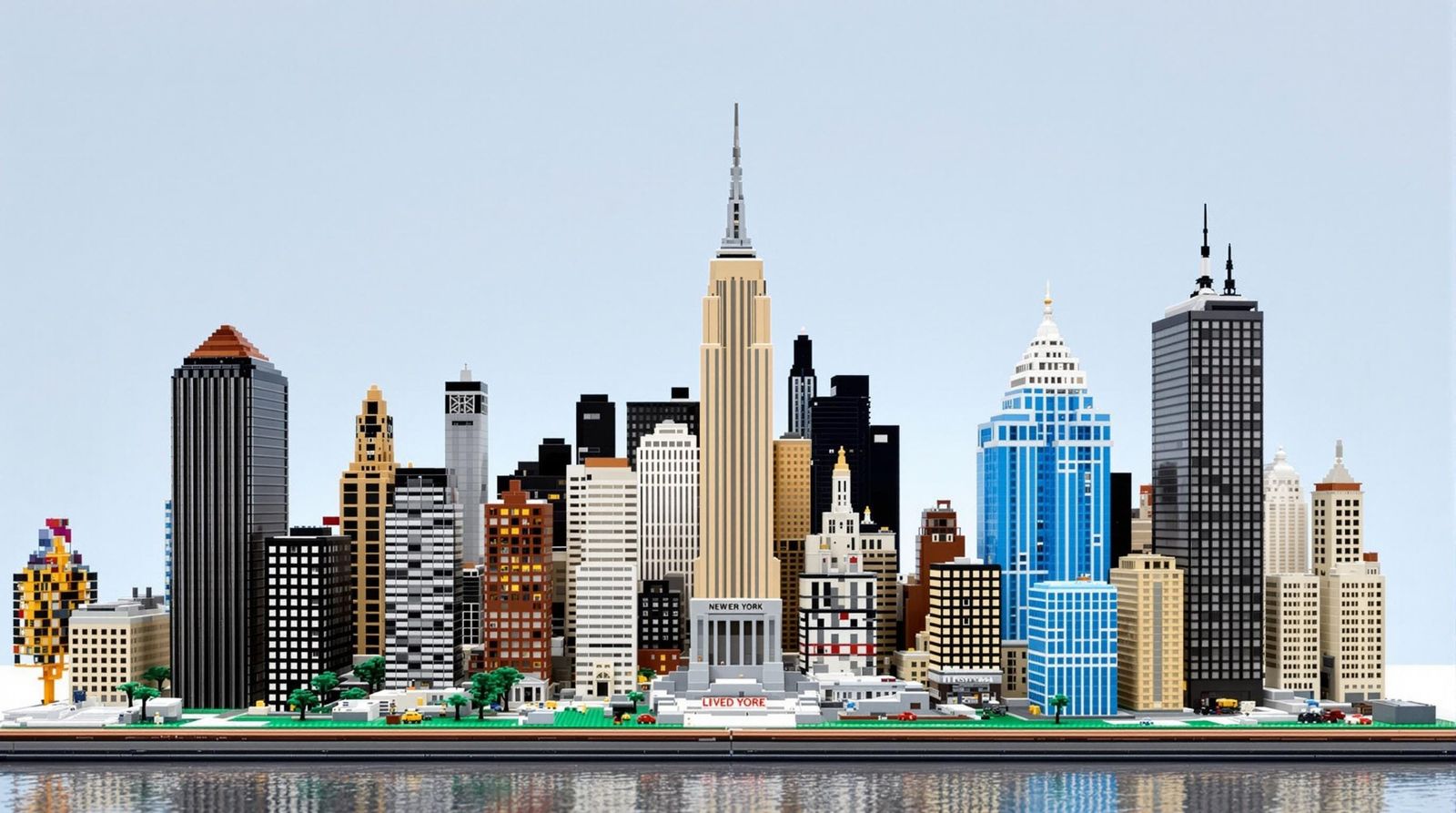 Lego Model of New York City Skyline