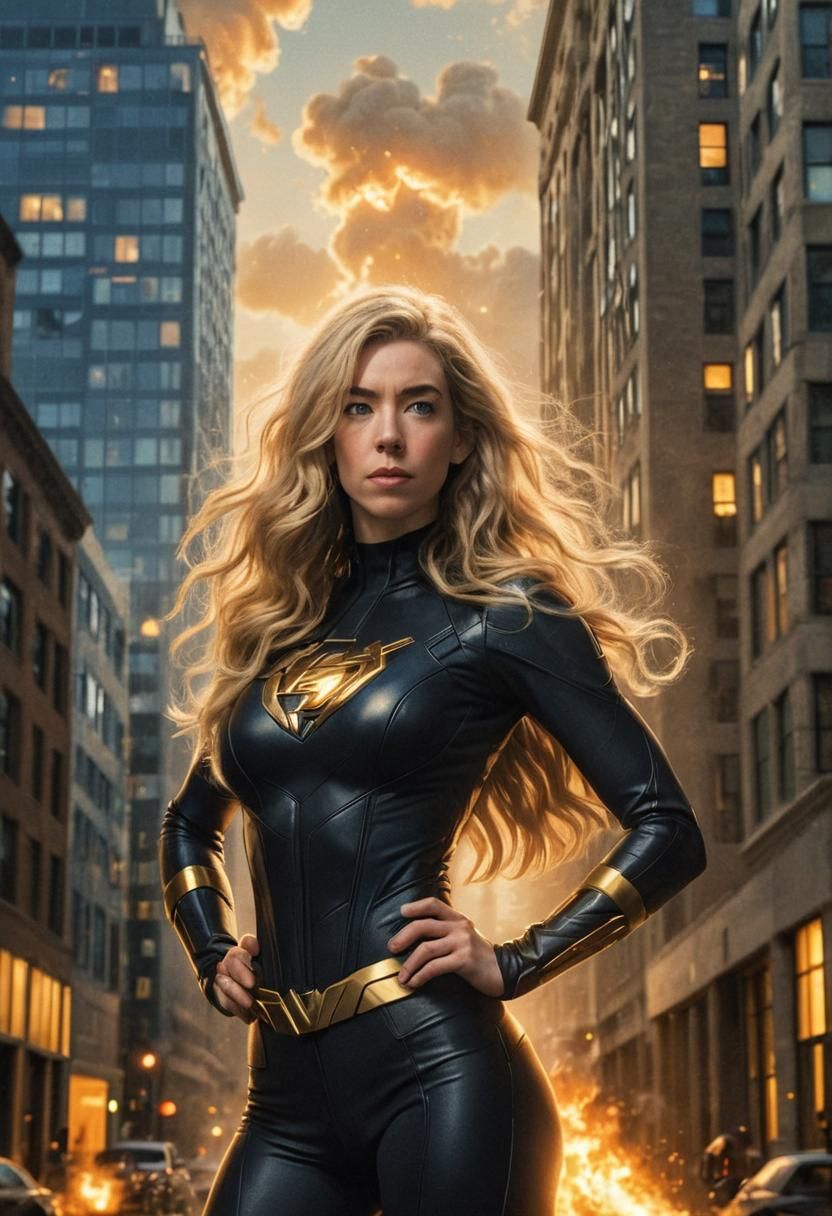Vanessa Kirby as Sue Storm in Superhero Suit